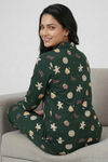 Zivame Farm Lore Knit Cotton Pyjama Set - Pine Grove — thumbnail 2